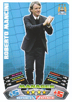Roberto Mancini Manchester City 2011/12 Topps Match Attax Manager #145